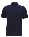 Heren Polo Asquith & Fox Super Smooth Knit navy